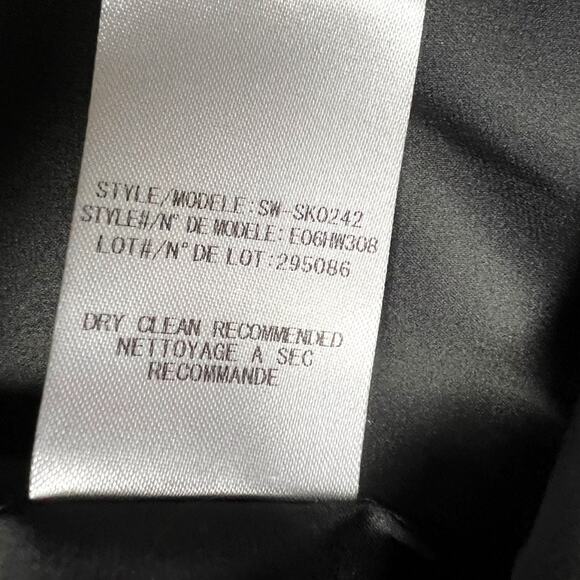 Helmut Lang Skirt Strata Print Pockets White Black Linen Blend Mini Women's 8 - Picture 9 of 12